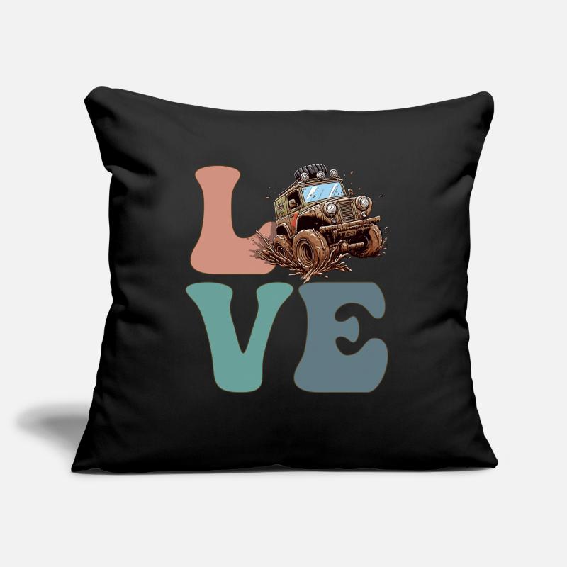 Mud Bogging Mudding Mud Racing Sofa pillowcase 17,3'' x 17,3'' (45 x 45 cm)
