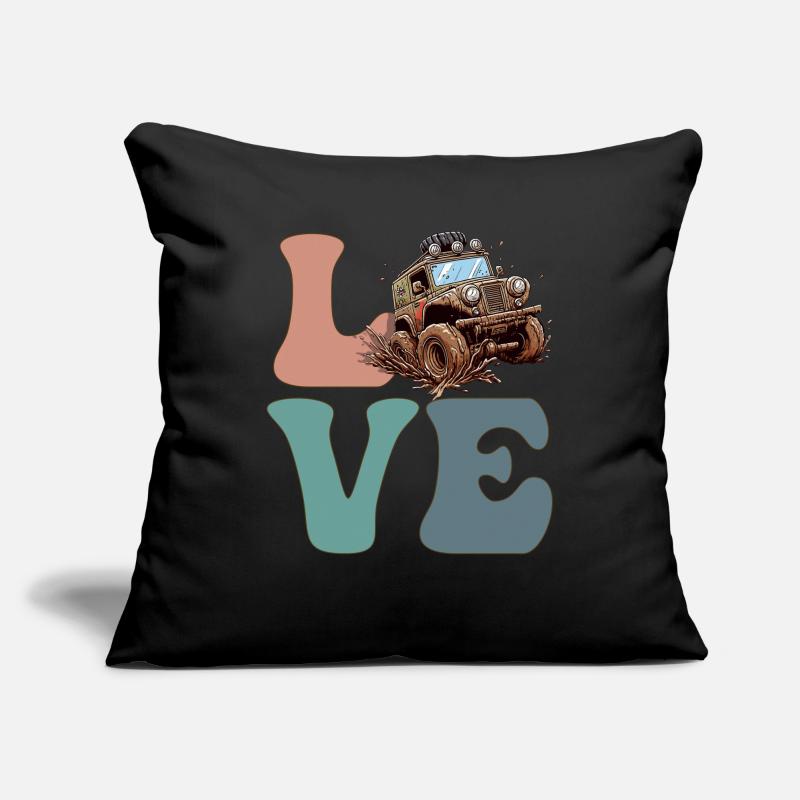 Mud Bogging Mudding Mud Racing Sofa pillowcase 17,3'' x 17,3'' (45 x 45 cm)