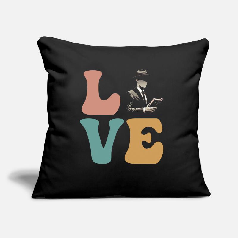 Pasteur Prédicateur Chrétien Housse de coussin décorative 45 x 45 cm