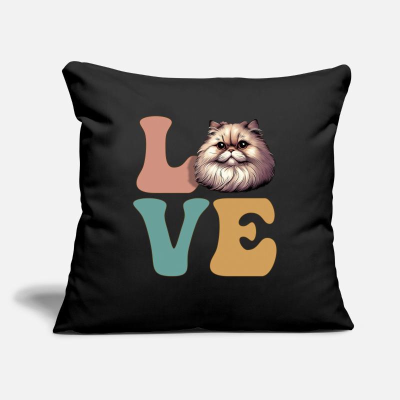 Chat persan Housse de coussin décorative 45 x 45 cm