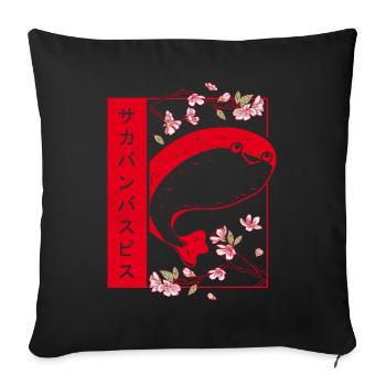 Soft Grunge Kawaii Sacabambaspis Fish Meme - Sofa pillowcase 17,3'' x 17,3'' (45 x 45 cm) - black - Front