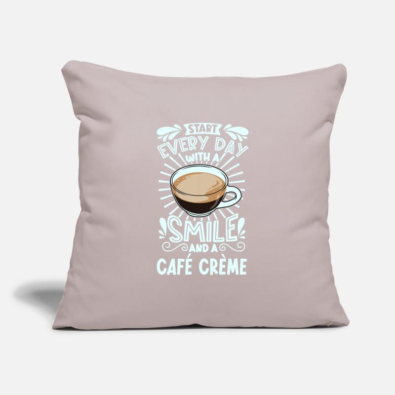 Smile with Café Crème Sofa pillowcase 17,3'' x 17,3'' (45 x 45 cm)