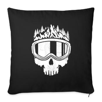 Totenkopf, Ski, Après Ski, Winter sports, Ski holiday - Sofa pillowcase 17,3'' x 17,3'' (45 x 45 cm) - black - Front