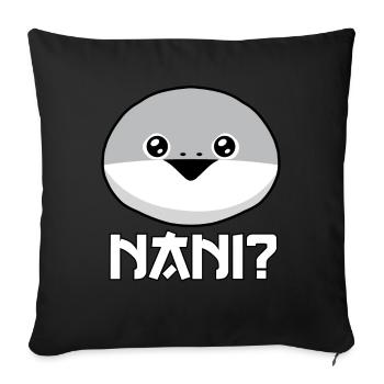 Drôle Sacabambaspis Visage Poisson Meme - Housse de coussin décorative 45 x 45 cm - noir - Devant