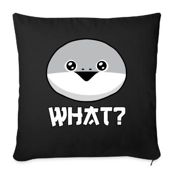 Drôle Sacabambaspis Visage Poisson Meme - Housse de coussin décorative 45 x 45 cm - noir - Devant