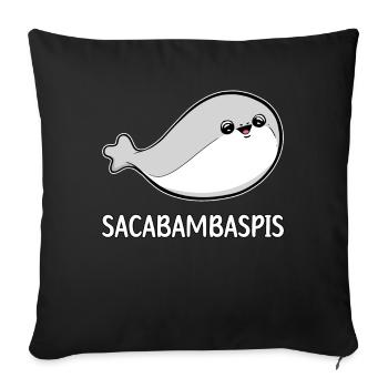 Sacabambaspis Fish Meme - Sofa pillowcase 17,3'' x 17,3'' (45 x 45 cm) - black - Front
