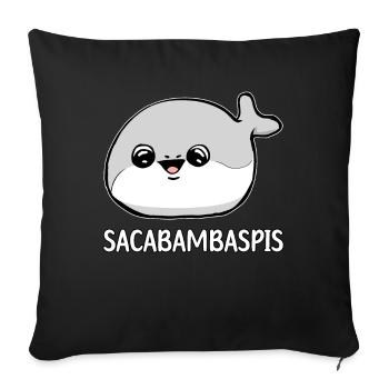Sacabambaspis Fish Meme - Sofa pillowcase 17,3'' x 17,3'' (45 x 45 cm) - black - Front