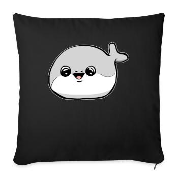 Sacabambaspis Fish Meme - Sofa pillowcase 17,3'' x 17,3'' (45 x 45 cm) - black - Front