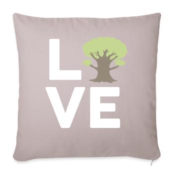 Tree Hugger Nature Environmentalist - Sofa pillowcase 17,3'' x 17,3'' (45 x 45 cm) - light taupe - Front