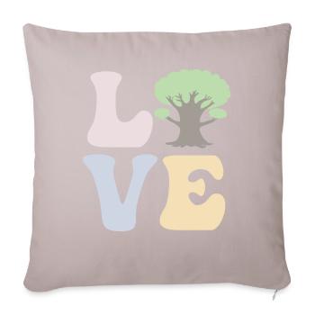 Tree Hugger Nature Environmentalist - Sofa pillowcase 17,3'' x 17,3'' (45 x 45 cm) - light taupe - Front