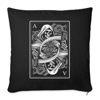 Santa Muerte Santisima Muerte Dia De Los Muertos - Housse de coussin décorative 45 x 45 cm - noir - Devant