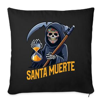 Santisima Muerte Dia De Los Muertos Mexican - Sofa pillowcase 17,3'' x 17,3'' (45 x 45 cm) - black - Front