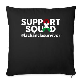 Drapeau mexicain du Mexique - Housse de coussin décorative 45 x 45 cm - noir - Devant