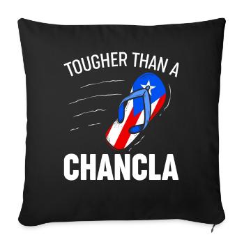 Flag of Puerto Rico Puerto Rico - Sofa pillowcase 17,3'' x 17,3'' (45 x 45 cm) - black - Front