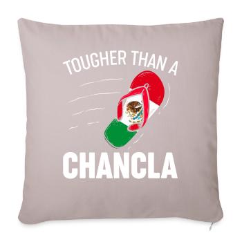 Drapeau de La Chancla Mexique Mexique - Housse de coussin décorative 45 x 45 cm - taupe clair - Devant