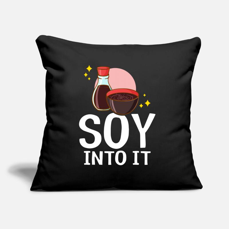Japanese soy sauce Sofa pillowcase 17,3'' x 17,3'' (45 x 45 cm)