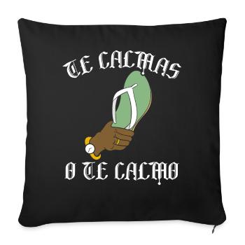 Hispanique Latino-Américain Mexicain - Housse de coussin décorative 45 x 45 cm - noir - Devant