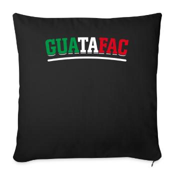 Hispanique Latino Américain Argot mexicain - Housse de coussin décorative 45 x 45 cm - noir - Devant