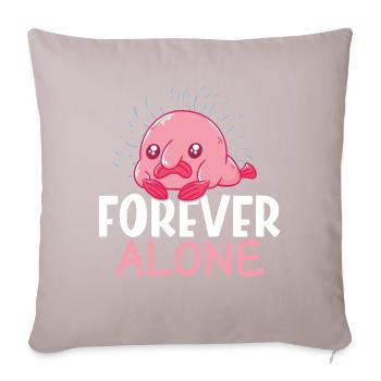 Funny Blobfish Sea Creature - Sofa pillowcase 17,3'' x 17,3'' (45 x 45 cm) - light taupe - Front