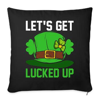 Funny Irish St. Patrick's Day - Sofa pillowcase 17,3'' x 17,3'' (45 x 45 cm) - black - Front