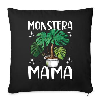 Fun Houseplant Nursery - Sofa pillowcase 17,3'' x 17,3'' (45 x 45 cm) - black - Front