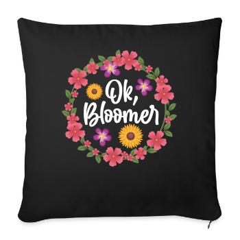 Fun Houseplant Nursery - Sofa pillowcase 17,3'' x 17,3'' (45 x 45 cm) - black - Front