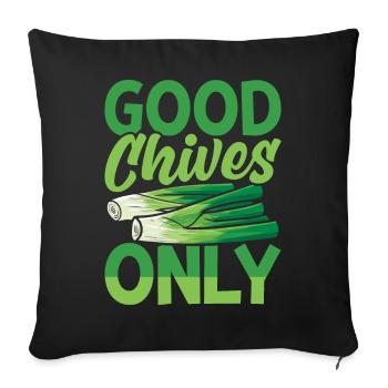 Fun Houseplant Nursery - Sofa pillowcase 17,3'' x 17,3'' (45 x 45 cm) - black - Front