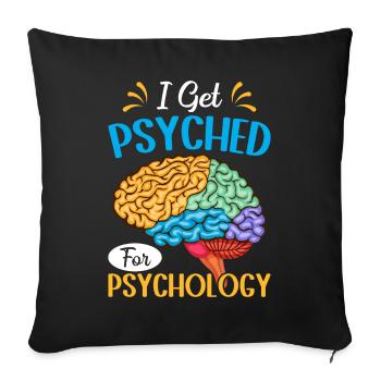 Funny Psychologist Psychologist - Sofa pillowcase 17,3'' x 17,3'' (45 x 45 cm) - black - Front