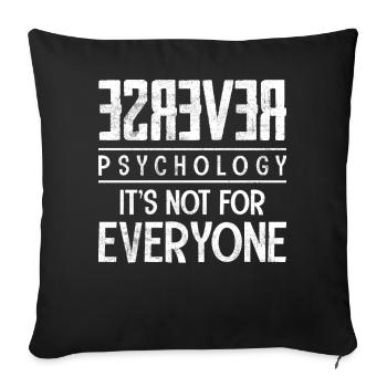 Funny Psychologist Psychologist - Sofa pillowcase 17,3'' x 17,3'' (45 x 45 cm) - black - Front