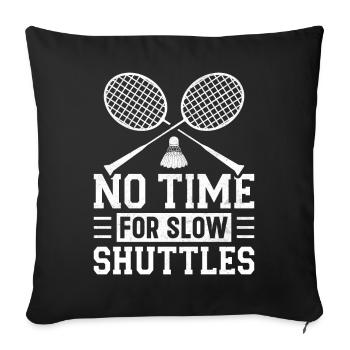 Badminton Players Badminton - Sofa pillowcase 17,3'' x 17,3'' (45 x 45 cm) - black - Front