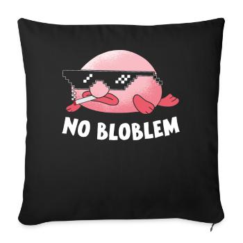 Drôle de poisson-mouche créature marine - Housse de coussin décorative 45 x 45 cm - noir - Devant