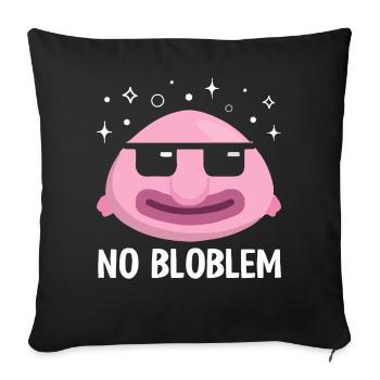 Funny Blobfish Sea Creature - Sofa pillowcase 17,3'' x 17,3'' (45 x 45 cm) - black - Front