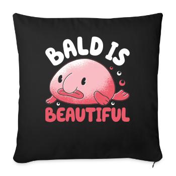 Funny Blobfish Sea Creature - Sofa pillowcase 17,3'' x 17,3'' (45 x 45 cm) - black - Front