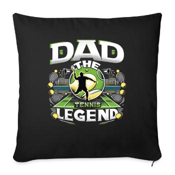 Father's Day DAD the Tennis Legend Dad Dad - Sofa pillowcase 17,3'' x 17,3'' (45 x 45 cm) - black - Front