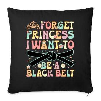 Jiu Jitsu Girl - Sofa pillowcase 17,3'' x 17,3'' (45 x 45 cm) - black - Front