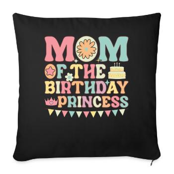 Drôle de maman chanteuse de karaoké - Housse de coussin décorative 45 x 45 cm - noir - Devant