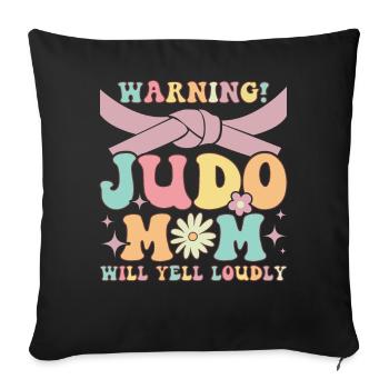 Funny Martial Arts Mom - Sofa pillowcase 17,3'' x 17,3'' (45 x 45 cm) - black - Front