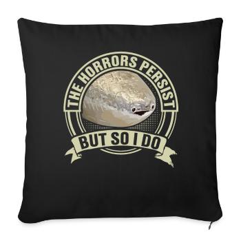 Drôle de poisson Sacabambaspi Meme - Housse de coussin décorative 45 x 45 cm - noir - Devant