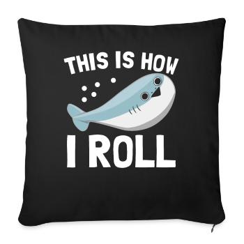 Drôle de poisson Sacabambaspi Meme - Housse de coussin décorative 45 x 45 cm - noir - Devant