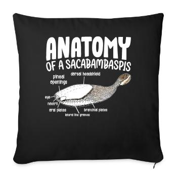 Fish Meme - Sofa pillowcase 17,3'' x 17,3'' (45 x 45 cm) - black - Front