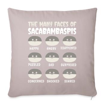 Funny Fish Meme - Sofa pillowcase 17,3'' x 17,3'' (45 x 45 cm) - light taupe - Front