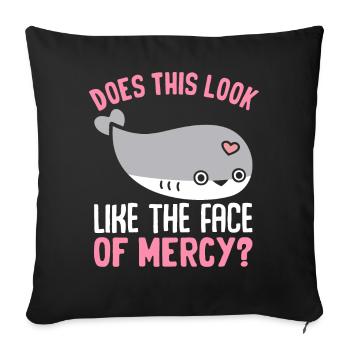 Drôle de poisson Sacabambaspi Meme - Housse de coussin décorative 45 x 45 cm - noir - Devant