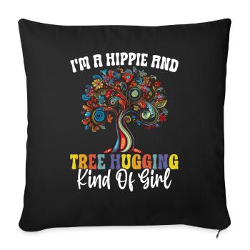 Défenseurs des arbres et écologistes - Housse de coussin décorative 45 x 45 cm - noir - Devant