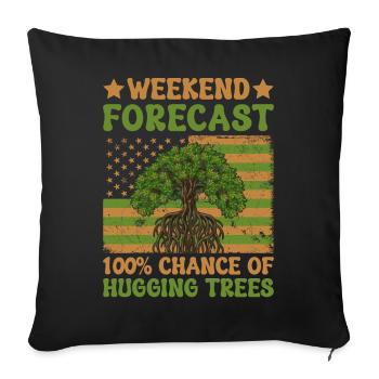 Tree Protector - Sofa pillowcase 17,3'' x 17,3'' (45 x 45 cm) - black - Front