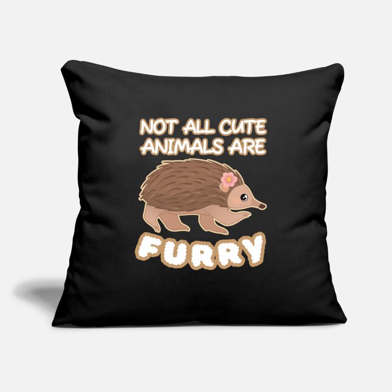 Échidné Animaux Mignons À Fourrure Schnabeligel Housse de coussin décorative 45 x 45 cm