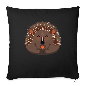 Echidna Kinder Design Schnabeligel - Sofakissenbezug 45 x 45 cm - Schwarz - Vorne