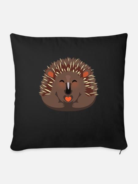 Echidna Kinder Design Schnabeligel - Sofakissenbezug 45 x 45 cm - Schwarz