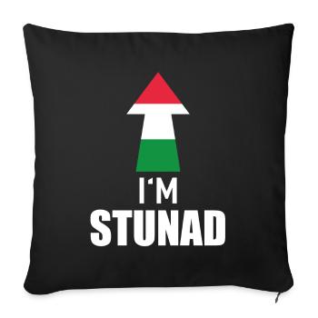I'm Stunad Italian Hand Sign Partner Outfit - Sofa pillowcase 17,3'' x 17,3'' (45 x 45 cm) - black - Front