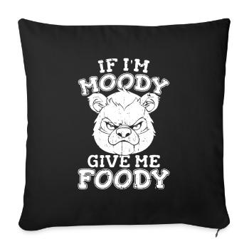 Big Panda Panda Bear Funny - Sofa pillowcase 17,3'' x 17,3'' (45 x 45 cm) - black - Front