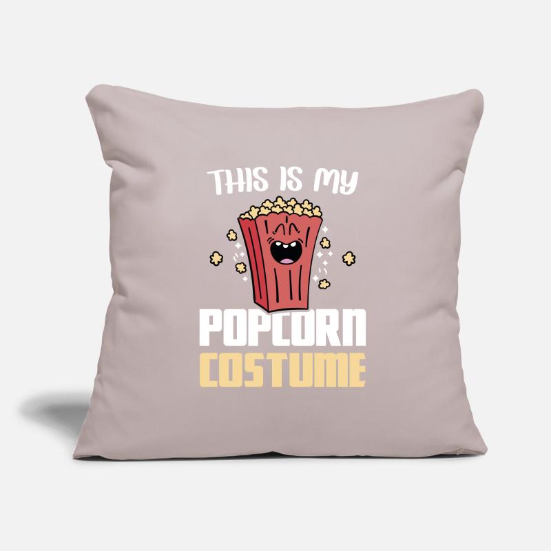 Costume de pop-corn Popcorn maïs soufflé Machine à pop-corn Housse de coussin décorative 45 x 45 cm